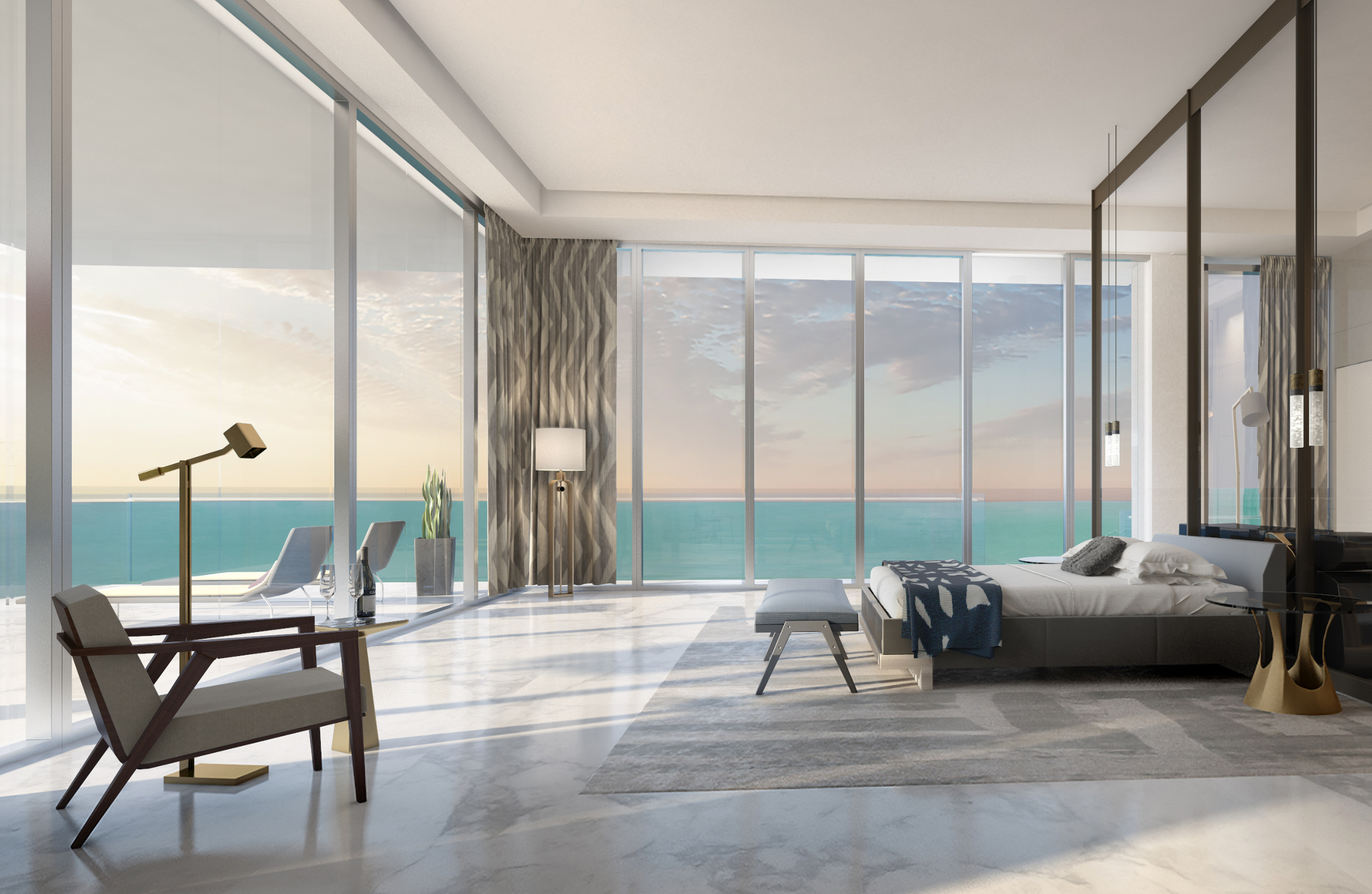 Penthouse at L’Atelier Residences, Miami Beach - Bedroom