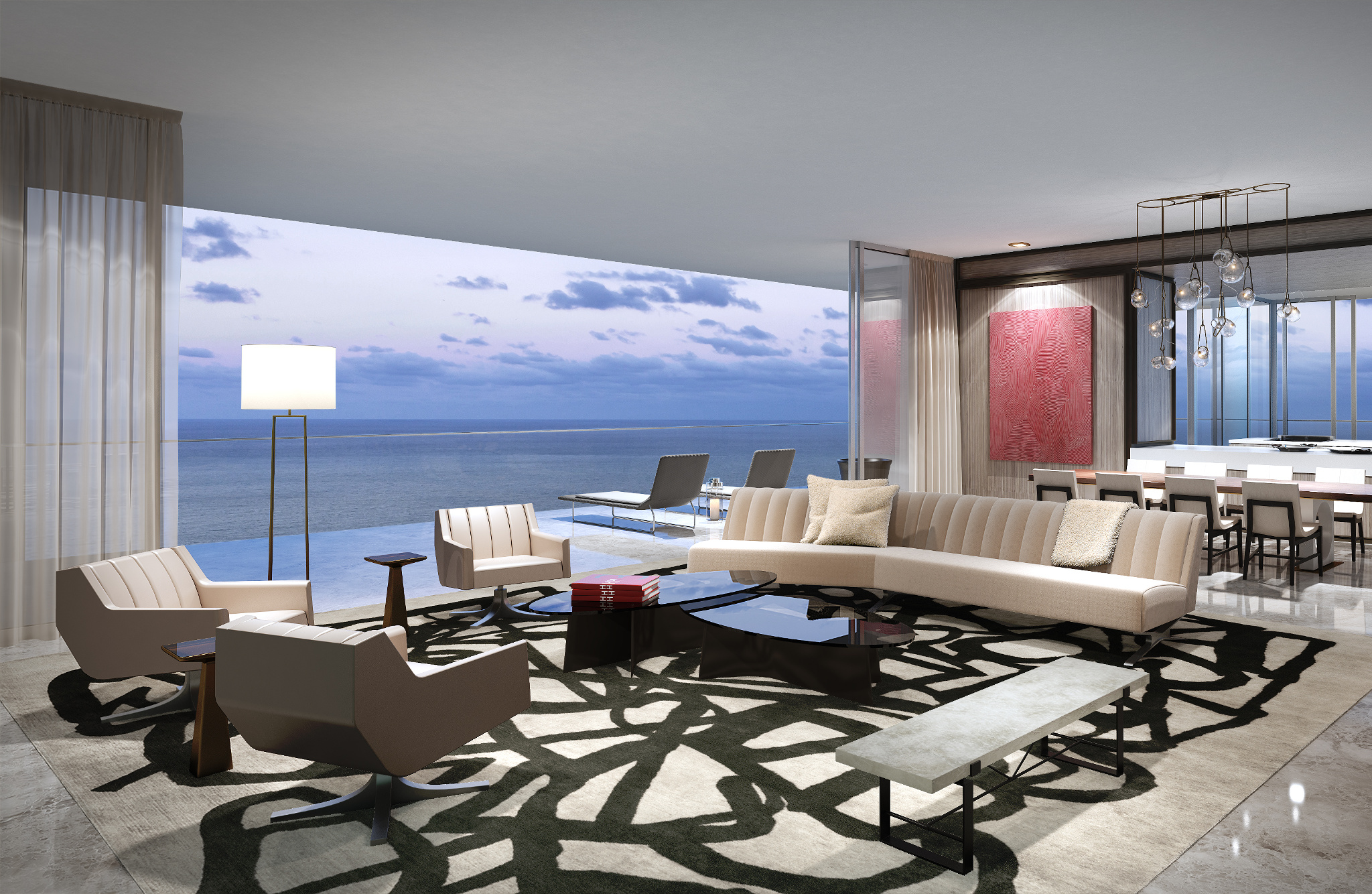 Penthouse at L’Atelier Residences, Miami Beach - Interiors