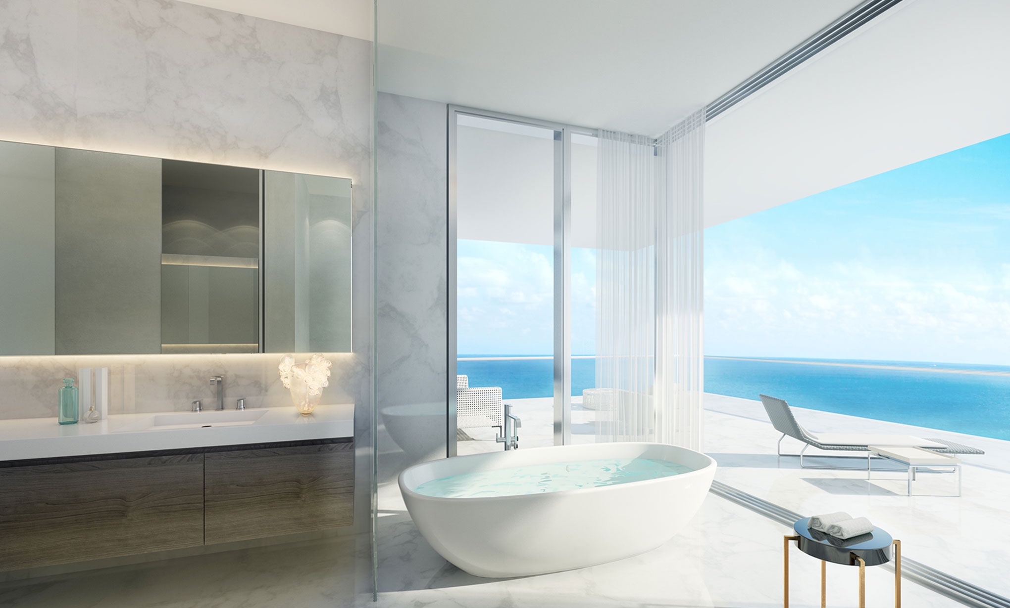 Penthouse at L’Atelier Residences, Miami Beach - Bathroom