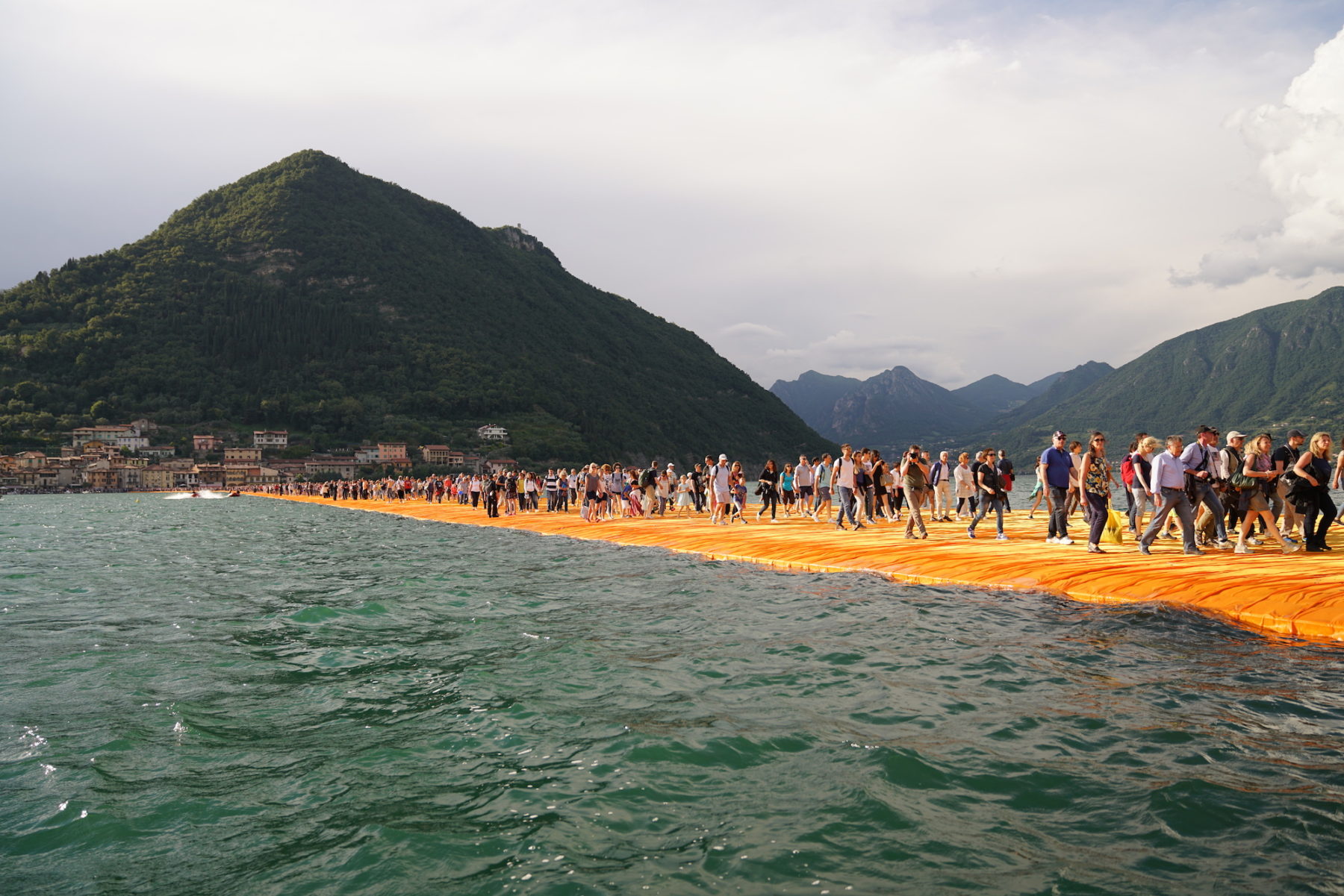 Giant floating piers on Italian lake, by Christo Most Beautiful Spots
