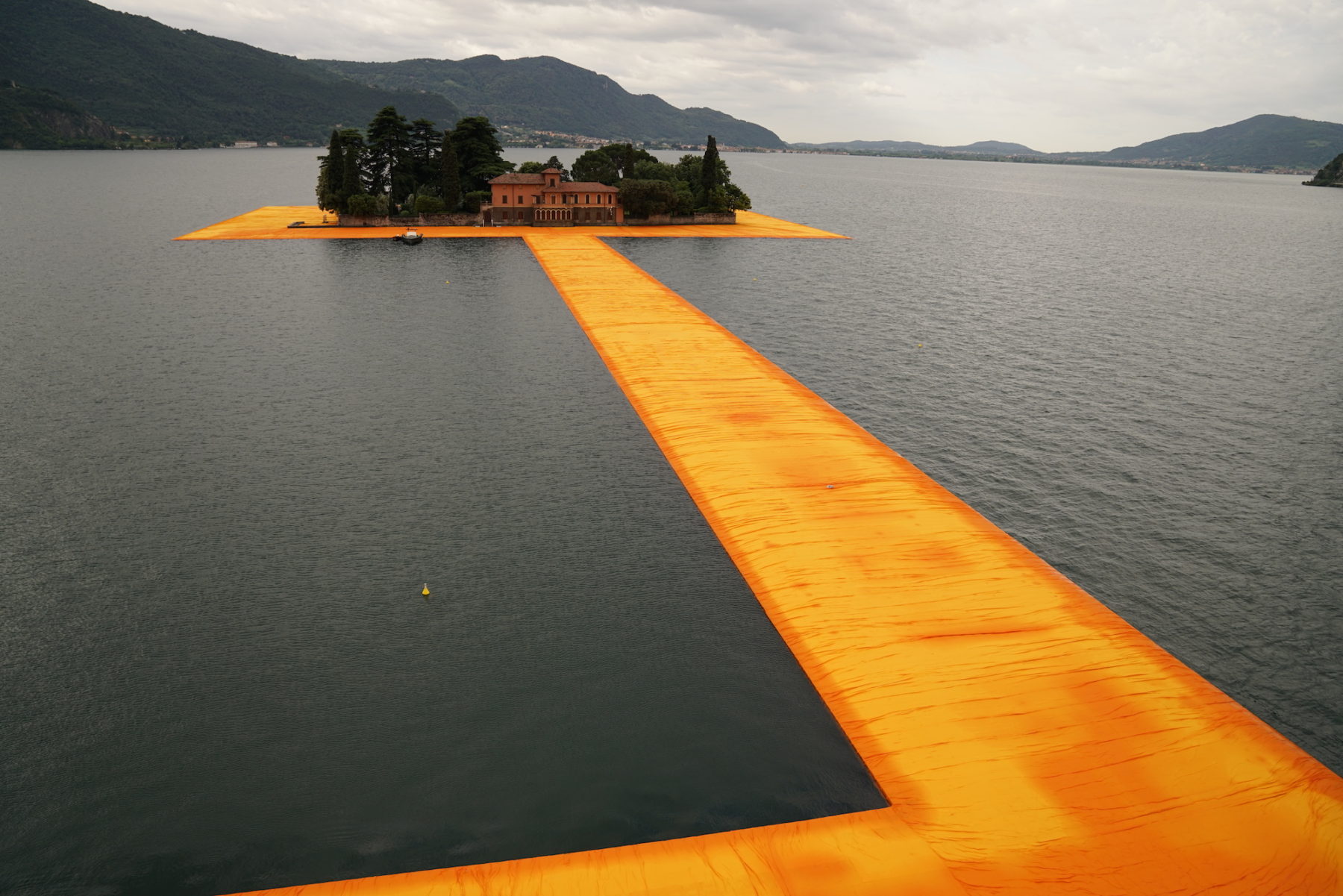 Giant floating piers on Italian lake, by Christo Most Beautiful Spots