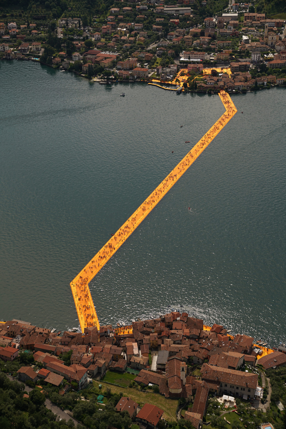 Giant floating piers on Italian lake, by Christo Most Beautiful Spots